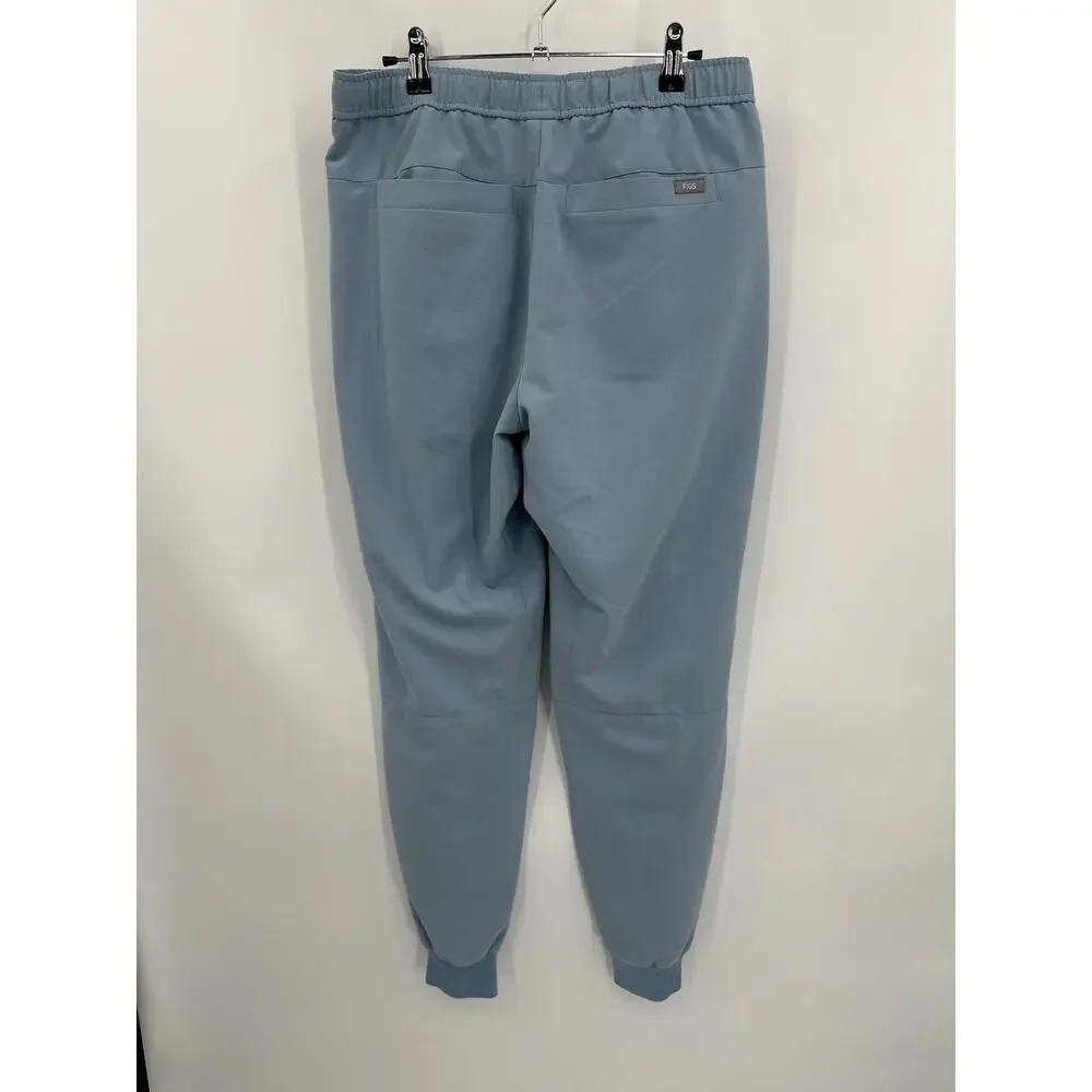 FIGS Technical Collection Scrub Jogger Pants in Dusty Blue Size Medium